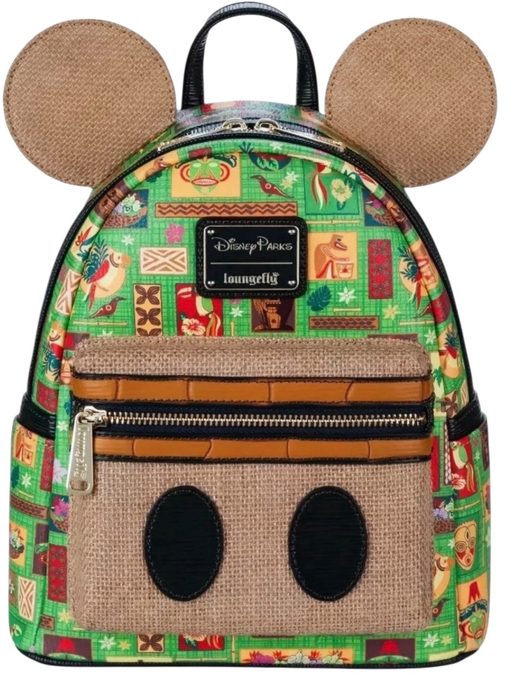 NWT DISNEY PARKS MMA ENCHANTED TIKI ROOM LOUNGEFLY BACKPACK